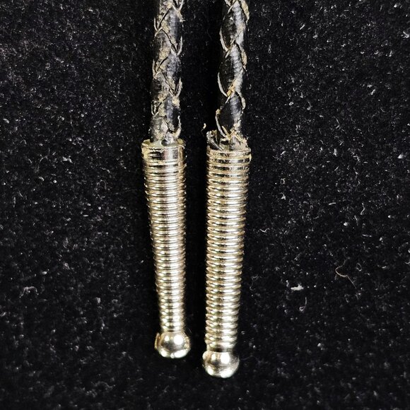 Bolo Tie With Green Stone Mens Read - Picture 3 of 9